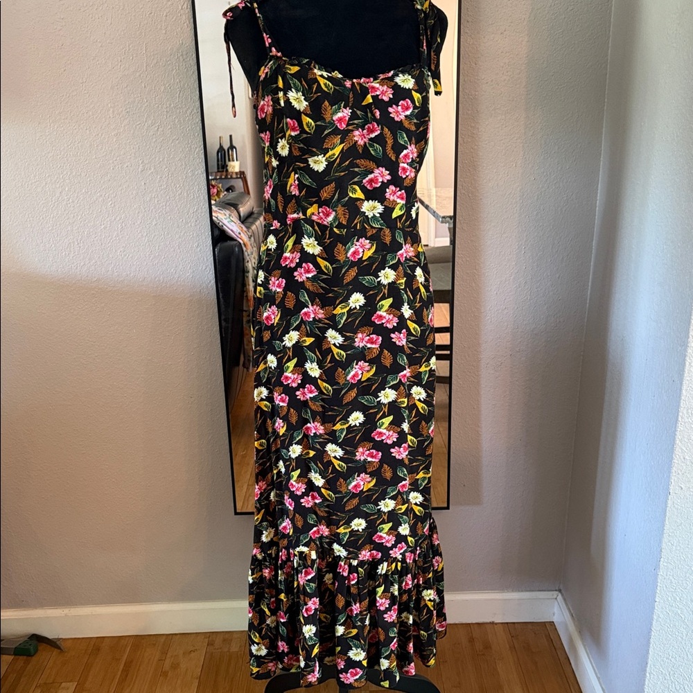 Buffalo David Bitton Black Floral Maxi Dress